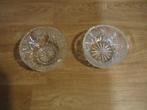 2 kristal bakjes puntgaaf oud antiek fraai, Antiek en Kunst, Ophalen of Verzenden