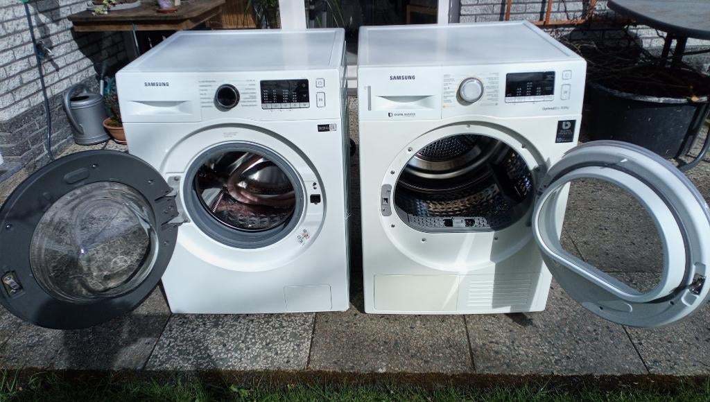 Samsung wasdroog combinatie, Witgoed en Apparatuur, Was-droogcombinaties, 8 tot 10 kg, Verzenden, Gebruikt, 85 tot 90 cm