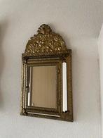 Vintage messing spiegel/medicijnkastje, Ophalen, Rechthoekig, 50 tot 100 cm, 100 tot 150 cm