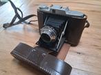 ADOX camera met Adoxar 1:6,3 f=75mm, incl. leren tas, Ophalen of Verzenden, Gebruikt, Compact, Overige Merken