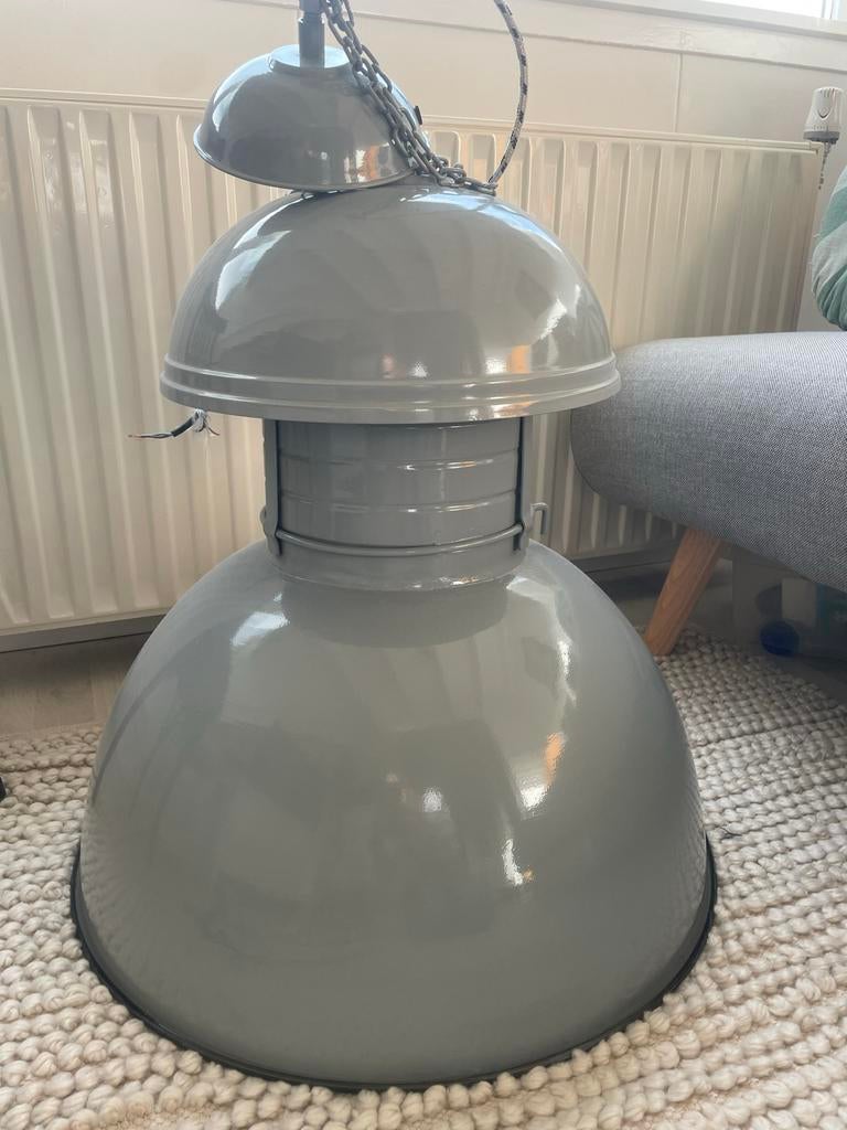 HK living industriële lamp, Huis en Inrichting, Lampen | Hanglampen, Ophalen, Gebruikt, Metaal, 50 tot 75 cm
