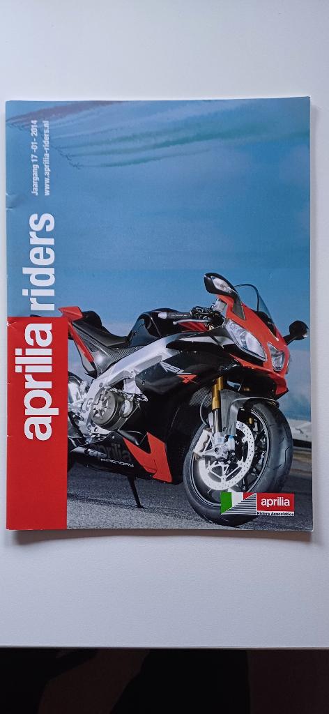 Clubblad Aprilia 2014 nummer 1, Motoren, Handleidingen en Instructieboekjes, Ophalen of Verzenden, Aprilia