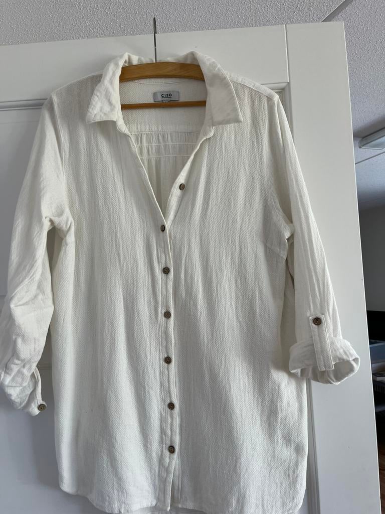 Room witte blouse CISO maat 42, Ophalen of Verzenden, Zo goed als nieuw, Maat 42/44 (L), Wit