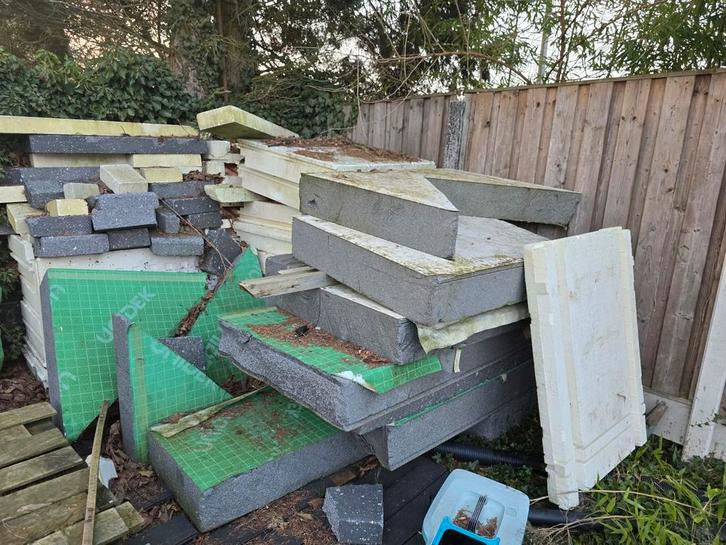 Reststukken isolatie: dakplaten isolatie., Doe-het-zelf en Verbouw, Isolatie en Afdichting, Gebruikt, Vloerisolatie, Muurisolatie