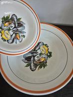 7 delige set vis Quadrifoglio, Ophalen, Zo goed als nieuw, Overige stijlen, Bord(en)