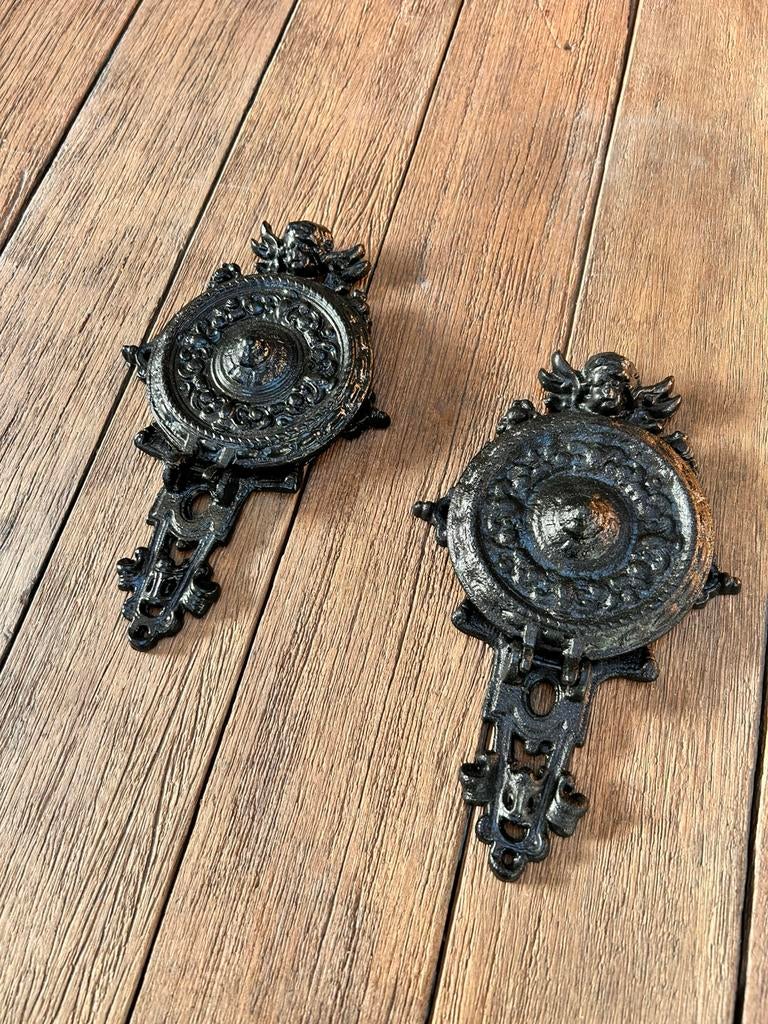 Gietijzeren kaarsen houder (wand), Ophalen of Verzenden