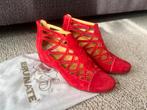 Poccopazza rode Italiaanse lage hakjes maat 38,5 - Nieuw, Kleding | Dames, Schoenen, Pumps, Nieuw, Ophalen of Verzenden, Rood