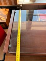 HOUTEN DISPLAYREK MET GLAZEN BLAD, Ophalen, Minder dan 50 cm, Glas, Minder dan 50 cm