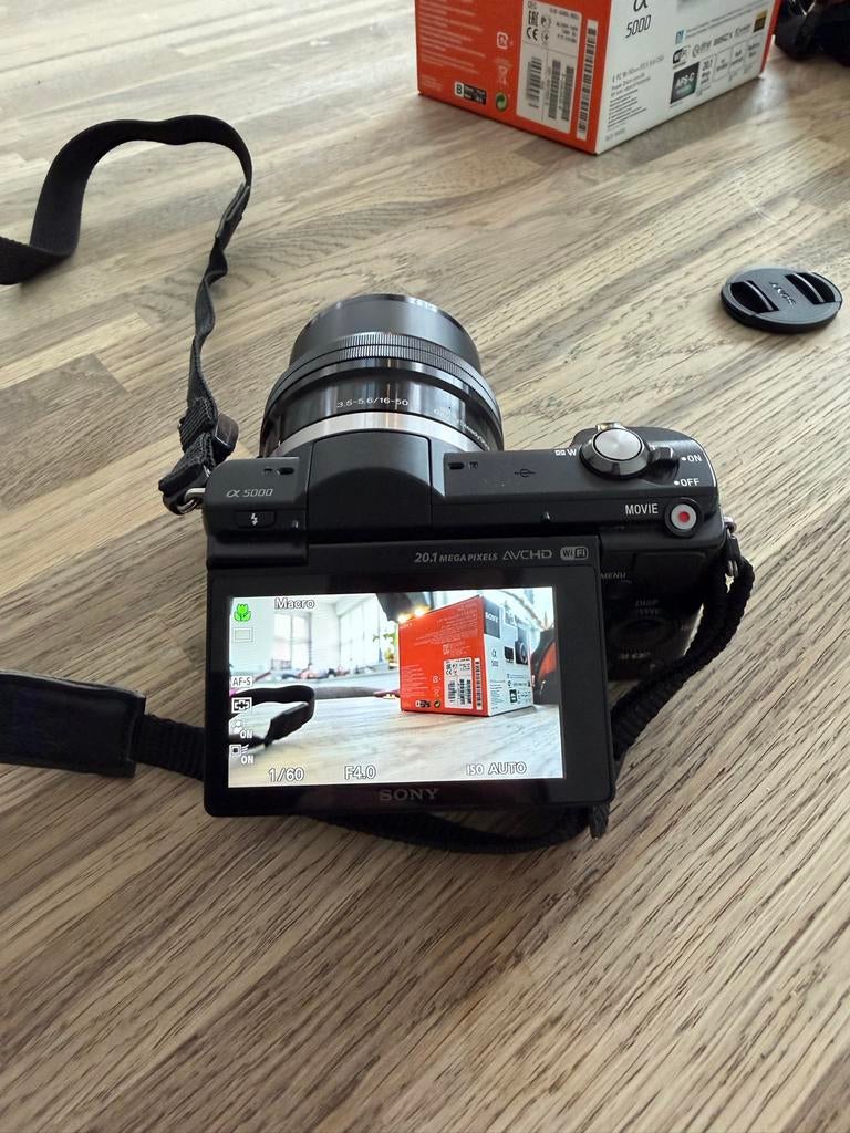 Sony Alpha A5000 Systeemcamera met 16-50mm lens, 20 Megapixel, Compact, Ophalen of Verzenden, Zo goed als nieuw
