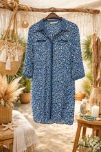 Aaiko jurk met luipaardprint, maat L, Blauw, Maat 42/44 (L), Ophalen of Verzenden, Zo goed als nieuw