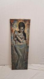 Schilderij vrouw sexy geschilderd groot, Ophalen of Verzenden