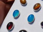 Vanoli 935 zilveren oorbellen / oorknopjes met chalcedoon, Daiva1973@hotmail.com, Vanoli, Blauw, Amsterdam