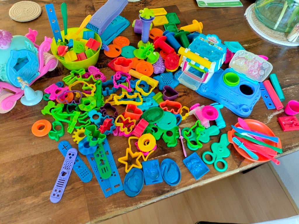 Klei vormpjes, gereedschap, Playdoh onderdelen, Ophalen, Gebruikt