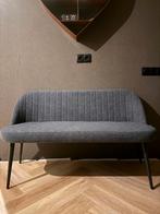 Bankje met zachte teddy stof - Grijs/Zwart, 1.27m breed, Ophalen, Minder dan 75 cm, Rechte bank, Minder dan 150 cm