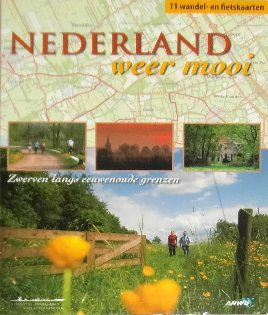 Nederland weer mooi. Map met 11 losse wandel en fietskaarten, Ophalen of Verzenden, Zo goed als nieuw, Watersport en Hengelsport