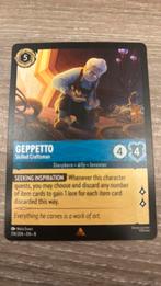 Disney Lorcana Geppetto craftsman 174-204 8JAF nonfoil, Ophalen of Verzenden, Zo goed als nieuw, Losse kaart