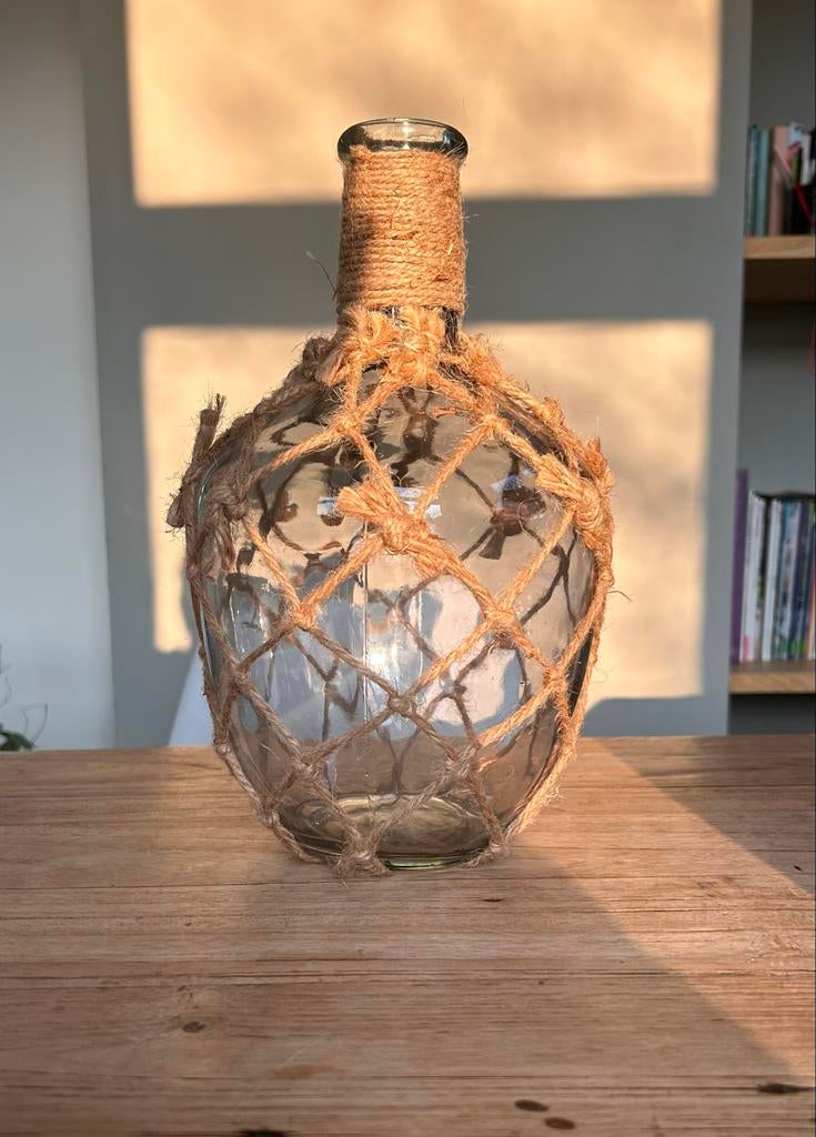 Mooie blauwe fles of vaas, Blauw, Nieuw, Ophalen of Verzenden, Landelijk