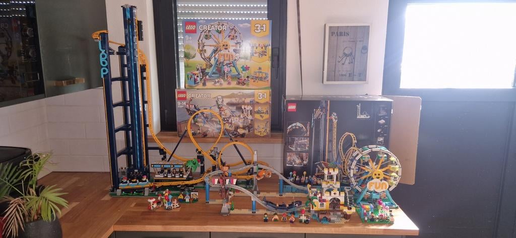 Lego pretpark achtbaan 10303 31119 31084, Lego, Ophalen of Verzenden, Zo goed als nieuw, Compleet