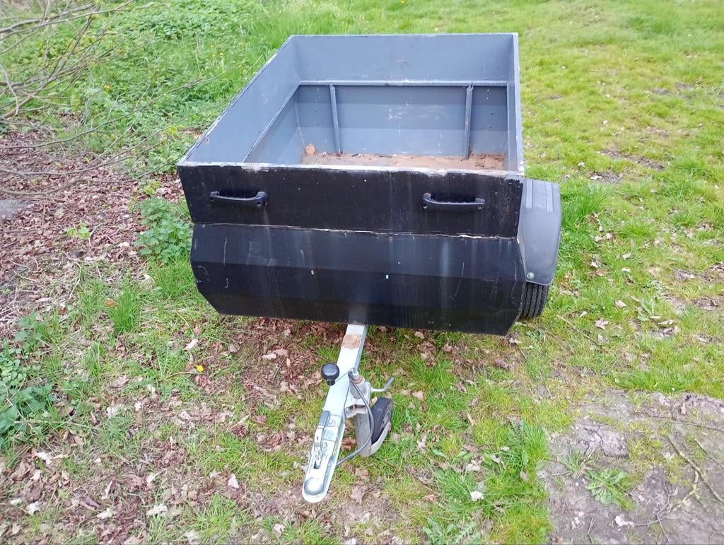 Aanhanger voor zitmaaier of auto, Ophalen, Gebruikt