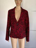 J609 & Co maat M=38/40 jasje blazer colbert zwart/rood, Maat 38/40 (M), &Co Woman, Ophalen of Verzenden, Zo goed als nieuw