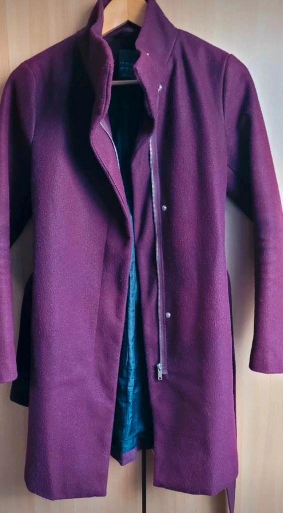 Mooie voorjaars mantel. Paarse jas. Lente, Kleding | Dames, Jassen | Zomer, Gedragen, Maat 34 (XS) of kleiner, Paars, Ophalen of Verzenden