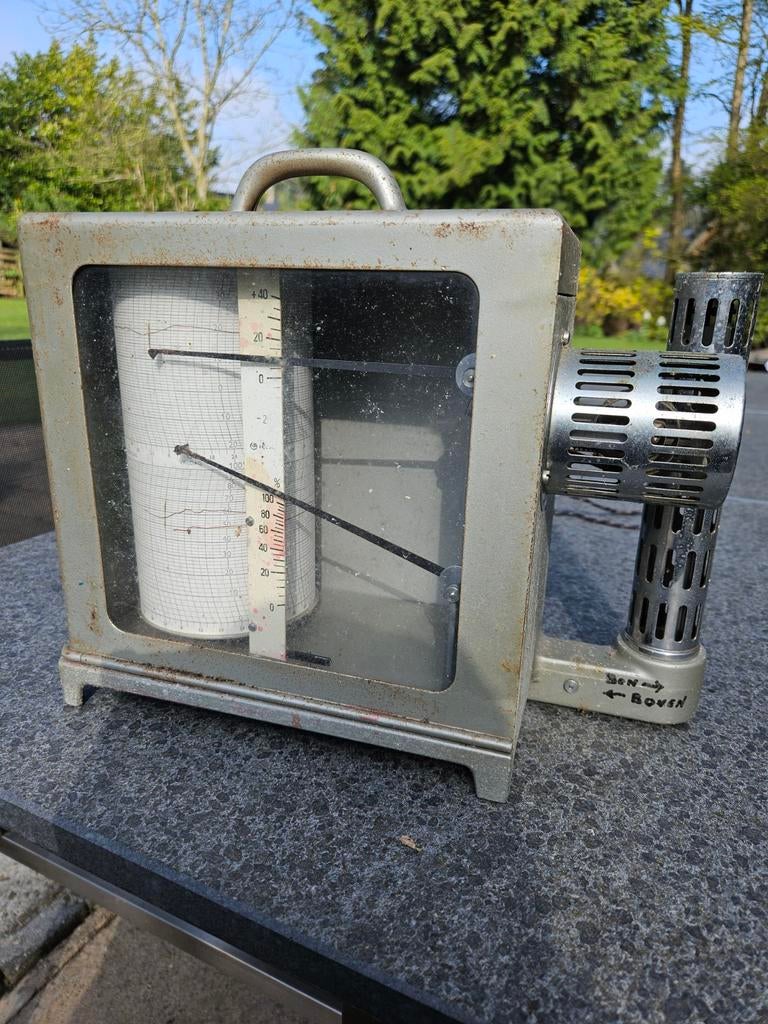 Vintage thermohygrograaf (opknappertje), Ophalen of Verzenden