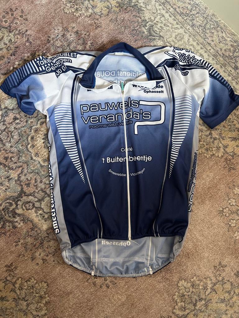 Retro Wielershirt Pauwels Veranda's - Vintage Fietskleding, Ophalen of Verzenden, Gebruikt, Kleding