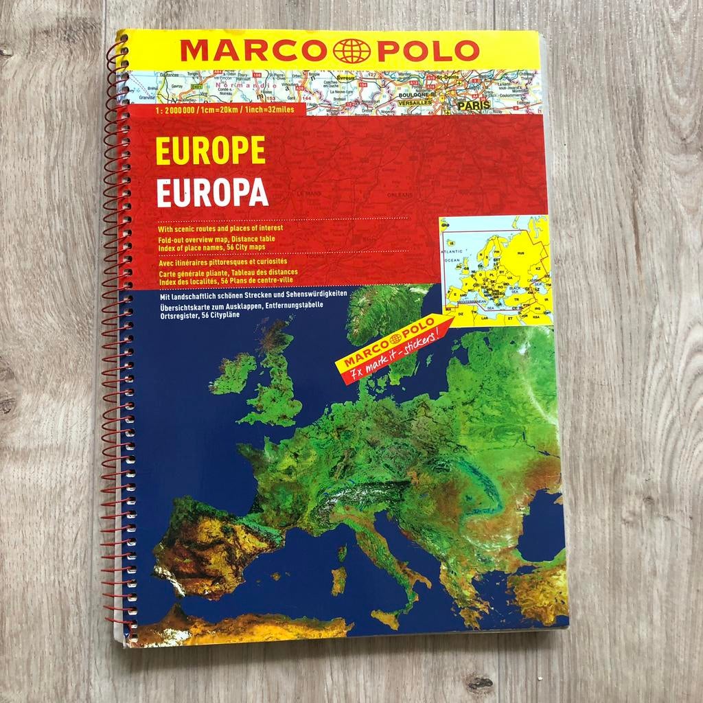 Europa landlandkaart, Marco Polo  Ophalen, Ophalen, 2000 tot heden, Europa Overig, Landkaart