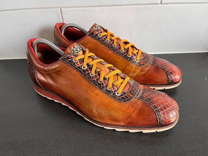 Harris sneakers maat 9 / 43, Kleding | Heren, Schoenen, Zo goed als nieuw, Sneakers of Gympen, Bruin, Ophalen of Verzenden