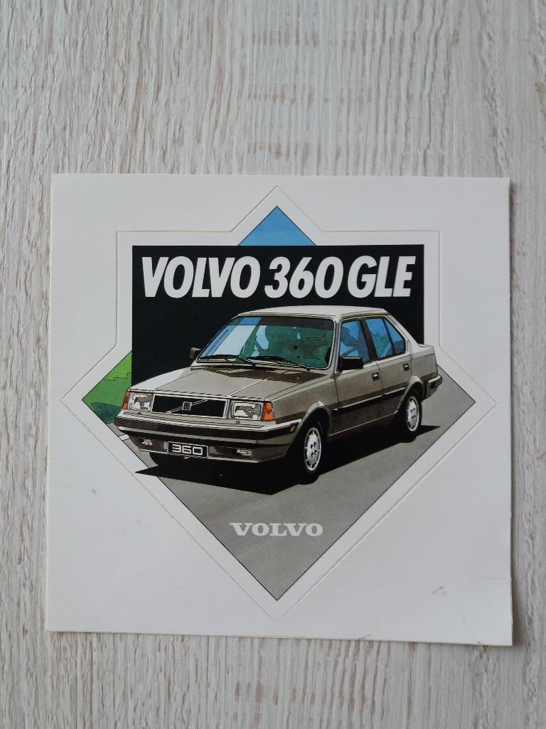 sticker VOLVO 360 GLE, Verzamelen, Ophalen of Verzenden, Zo goed als nieuw, Auto of Motor