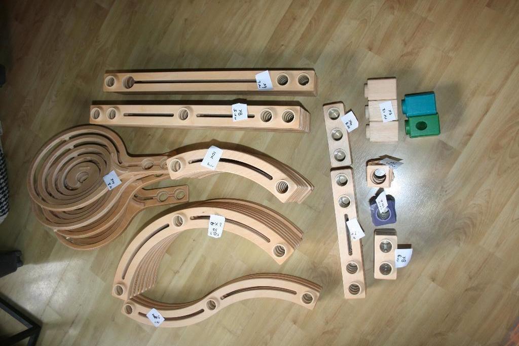 Quadrilla Marble - onderdelen houten knikkerbaan, Kinderen en Baby's, Speelgoed | Houten speelgoed, Ophalen of Verzenden, Gebruikt