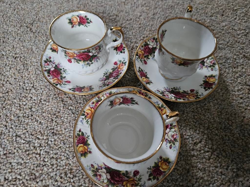 Queens Rosina China Co Ltd theekopjes en schotels, Ophalen of Verzenden