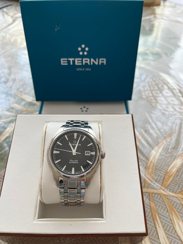 ETERNA HEREN HORLOGE Z..G.A.N, Ophalen of Verzenden, Zo goed als nieuw, Staal, Overige merken