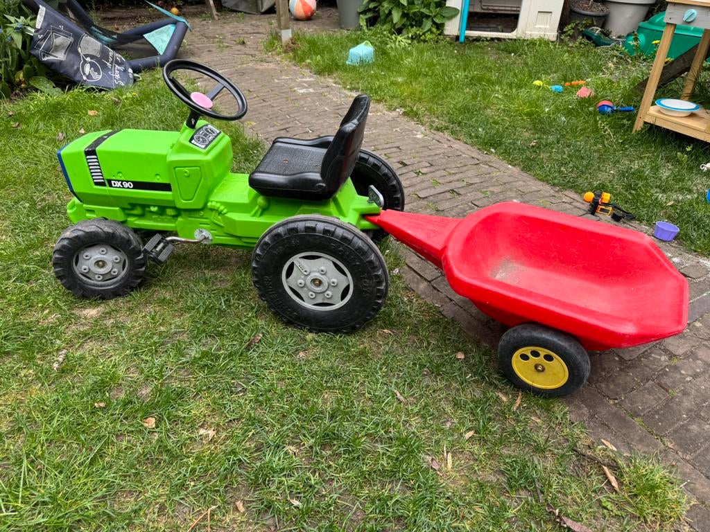 Traptraktor met aanhanger, Ophalen, Zo goed als nieuw, Overige merken