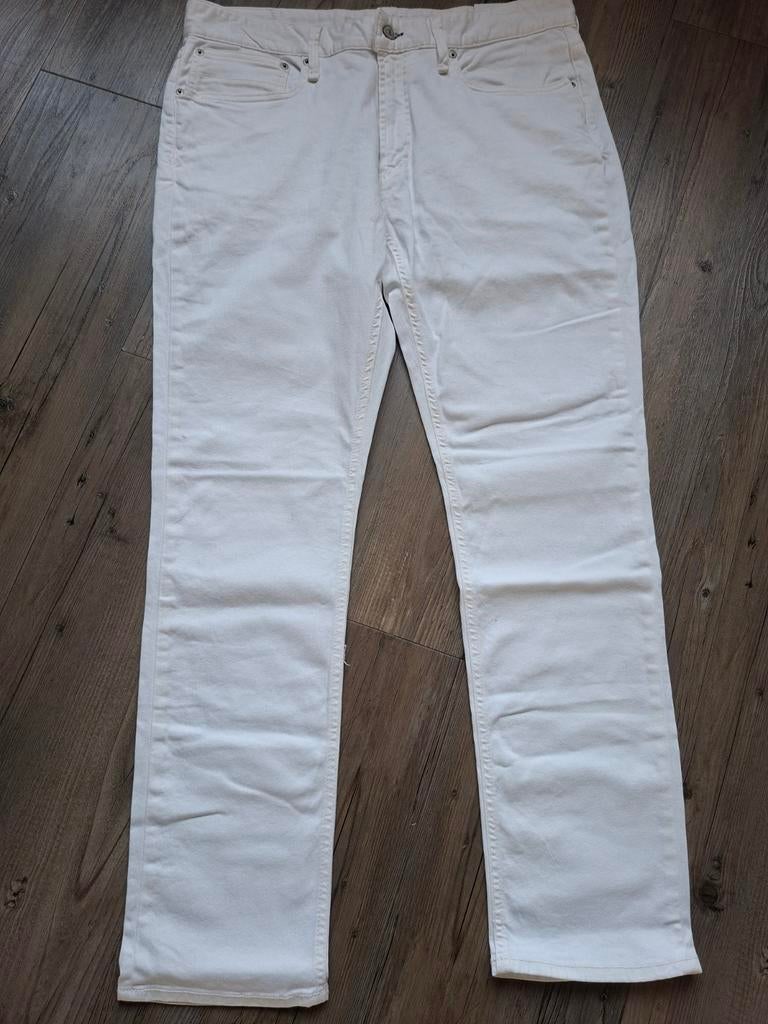 DENHAM Razor slimfit jeans W36 L32, W36 - W38 (confectie 52/54), Wit, Nieuw, Ophalen of Verzenden