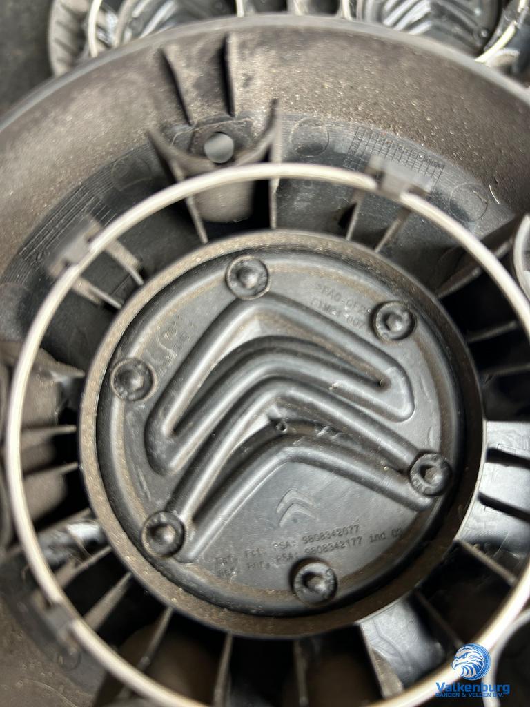 ORIGINELE Citroen Berlingo naafkap naafdop set zwart, Gebruikt, -, Verzenden, -