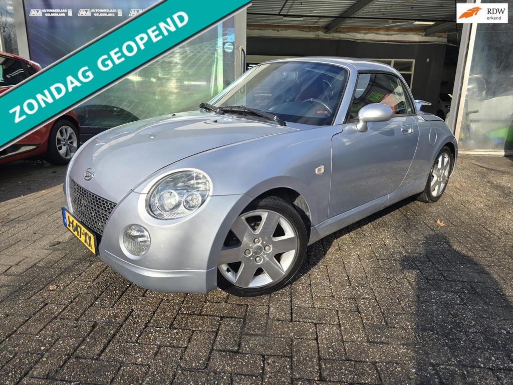 Daihatsu Copen 1.3-16V | 12MND GARANTIE | NIEUWE APK | LEDER, Auto's, Daihatsu, Voorwielaandrijving, Metallic lak, Gebruikt, Zwart
