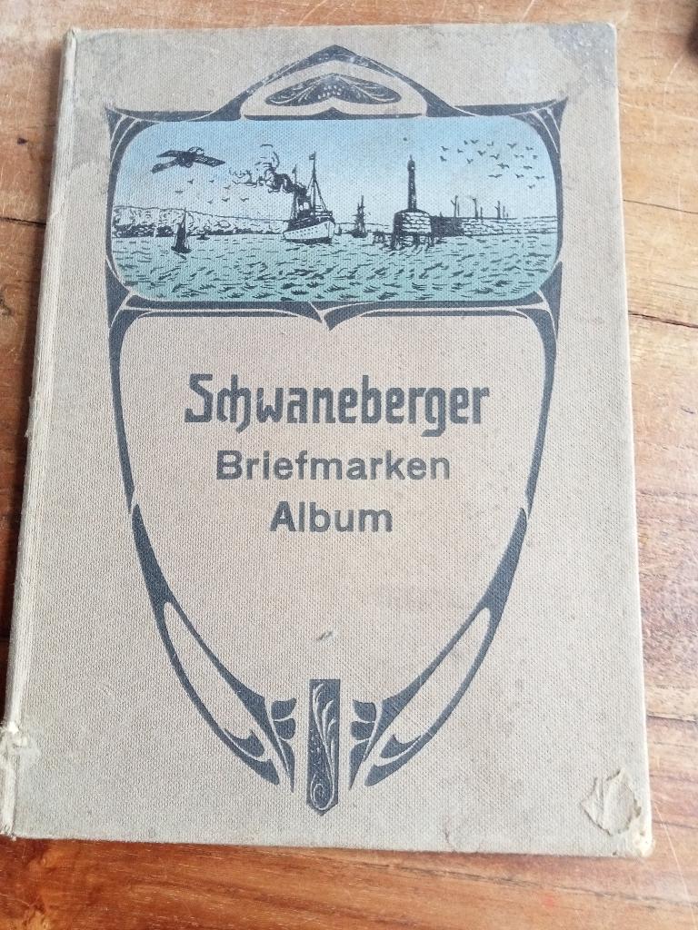 schwaneberger briefmarken album ongebruikt leeg  heel oud, Ophalen of Verzenden, Nederland