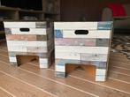 Twee kartonnen bijzettafeltjes (design), Ophalen, Gebruikt, Overige materialen
