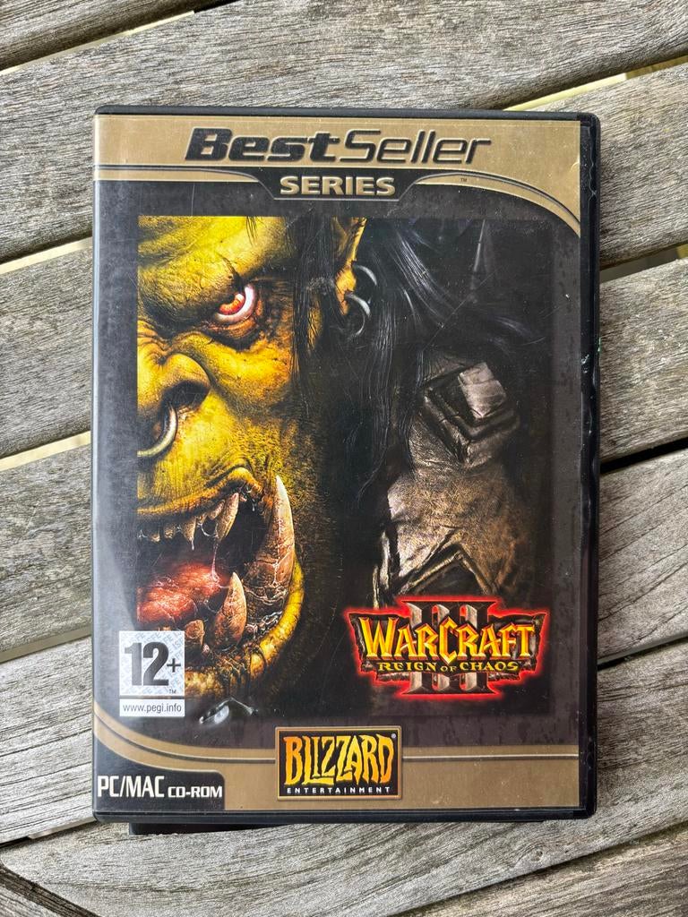 Warcraft 3 Reign of Chaos & The Frozen Throne PC/MAC CD-ROM, Spelcomputers en Games, Games | Pc, Gebruikt, Strategie en Constructie