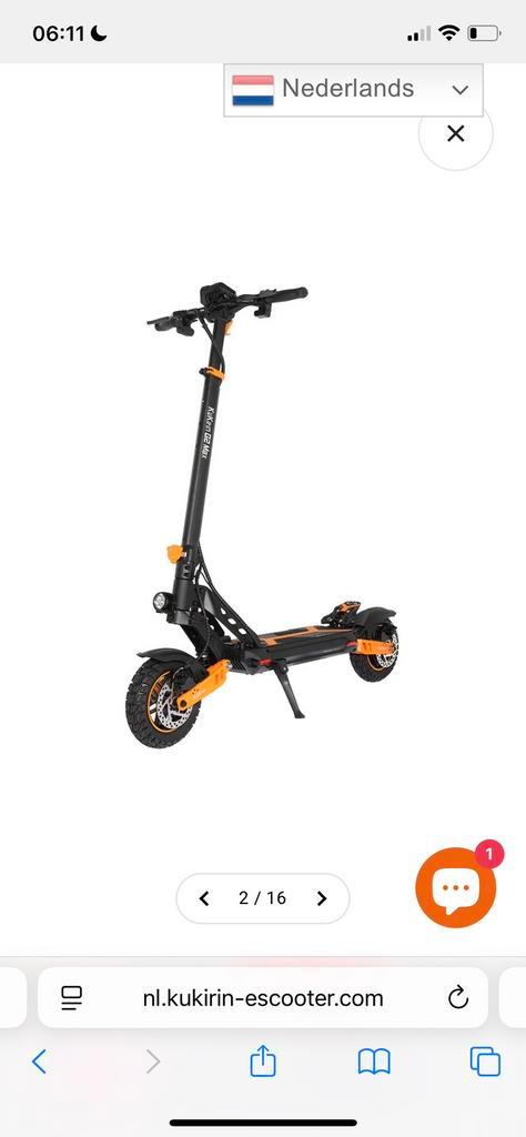 Kukirin g2 max Z.G.A.N, Fietsen en Brommers, Steps, Zo goed als nieuw, Elektrische step (E-scooter), Ophalen of Verzenden