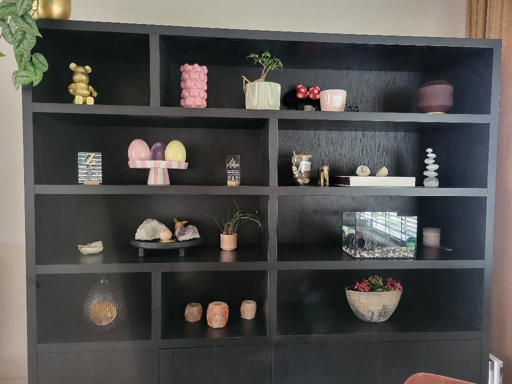 Goossens buffetkast Barcelona, Ophalen, 200 cm of meer, Eikenhout, 200 cm of meer