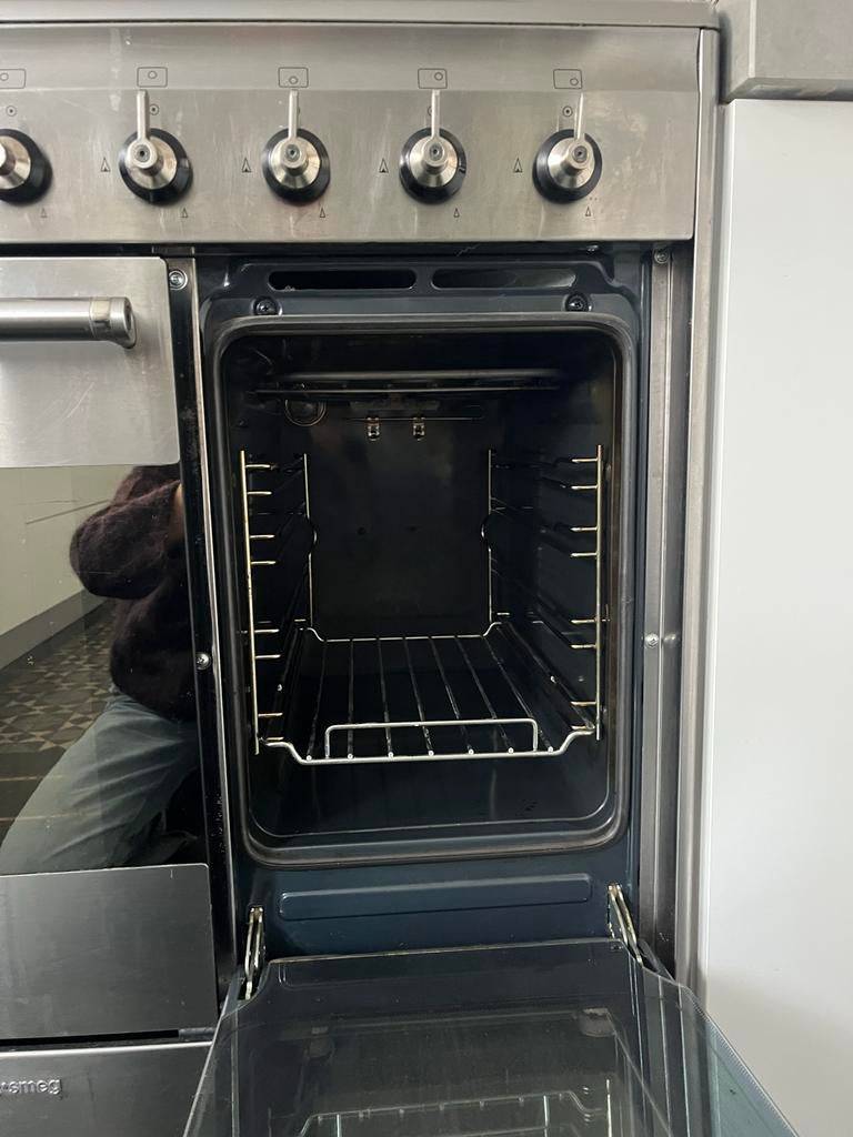 Smeg Fornuis met Oven, Witgoed en Apparatuur, Fornuizen, Gebruikt, Hete lucht, 60 cm of meer, Ophalen of Verzenden