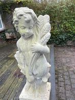 Antiek Tuinbeeld Engel kunststof, Tuin en Terras, Tuinbeelden, Ophalen, Gebruikt, Kunststof, Engelenbeeld
