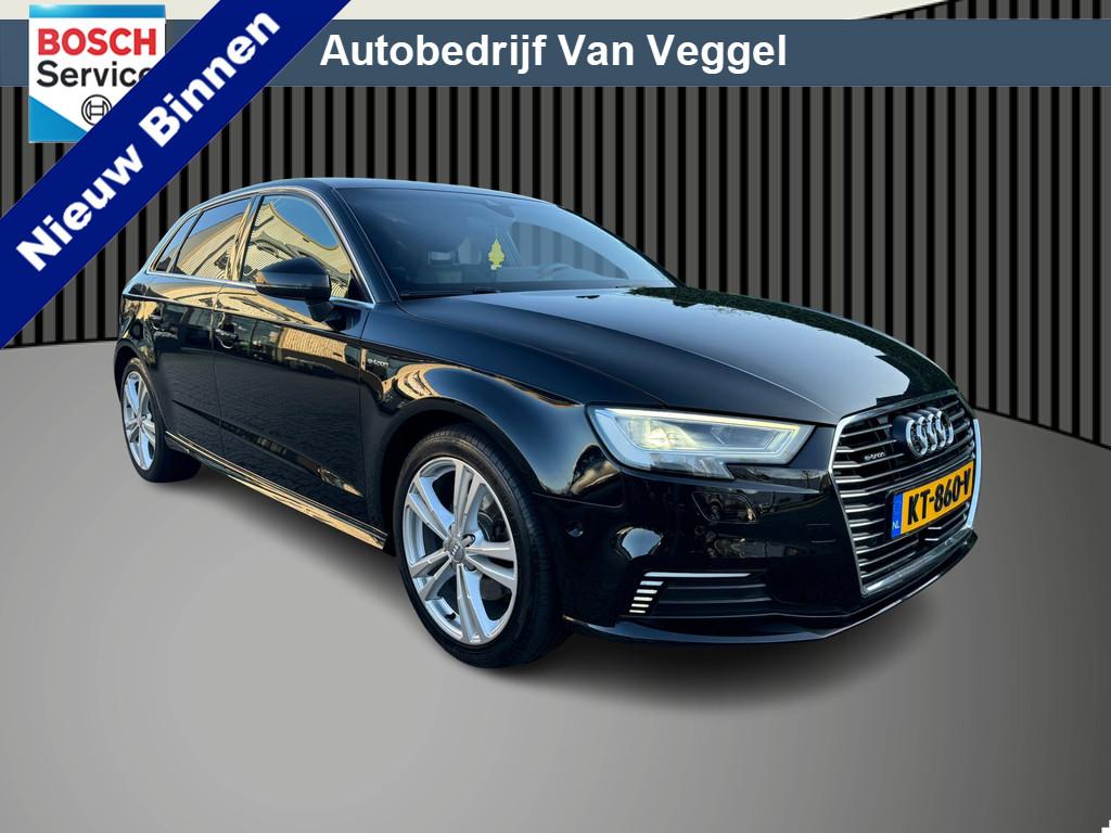 Audi A3 Sportback 1.4 e-tron s line virtual cockpit, trekhaa, Gebruikt, 4 cilinders, Leder en Stof, Zwart