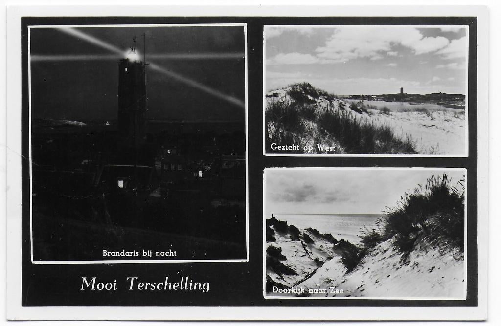Terschelling Oude Ongelopen Ansichtkaart (B5033 ), Ophalen of Verzenden, 1960 tot 1980, Ongelopen, Waddeneilanden