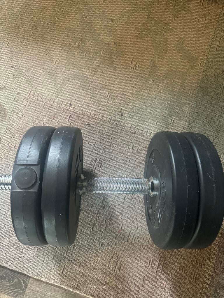 Gorilla Sports Dumbbellset - Verstelbaar (Gewichten set), Sport en Fitness, Fitnessmaterialen, Ophalen, Zo goed als nieuw, Dumbbell