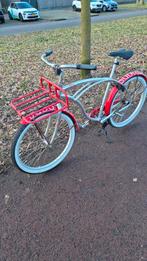 Unieke Lowrider Fiets - Rood/Zilver, Fietsen en Brommers, Fietsen | Cruisers en Lowriders, Ophalen, Lowrider, Gebruikt, Staal