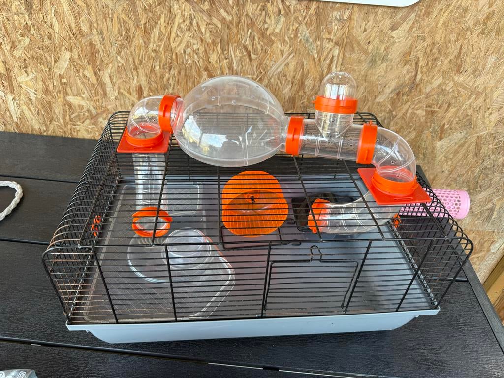 Een hamsterkooi te koop, Ophalen of Verzenden, Minder dan 75 cm, Kooi, Minder dan 60 cm
