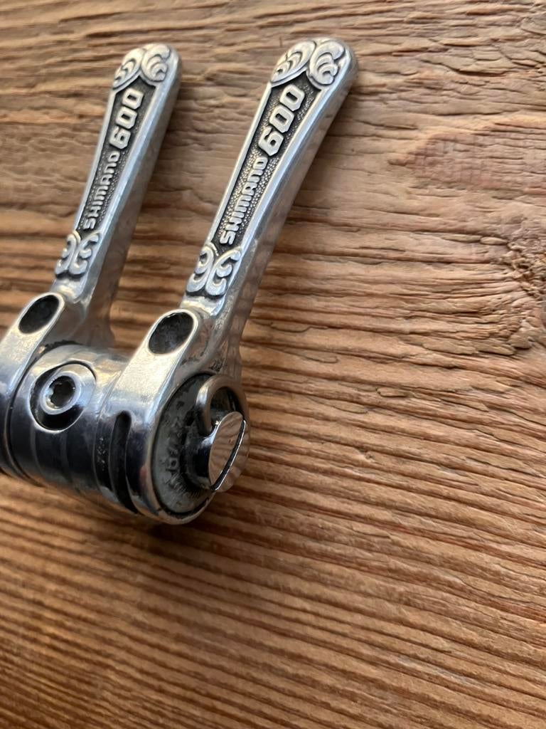 Vintage Shimano 600 Arabesque shifters en balhoofd, Stuur, Ophalen of Verzenden, Zo goed als nieuw, Racefiets